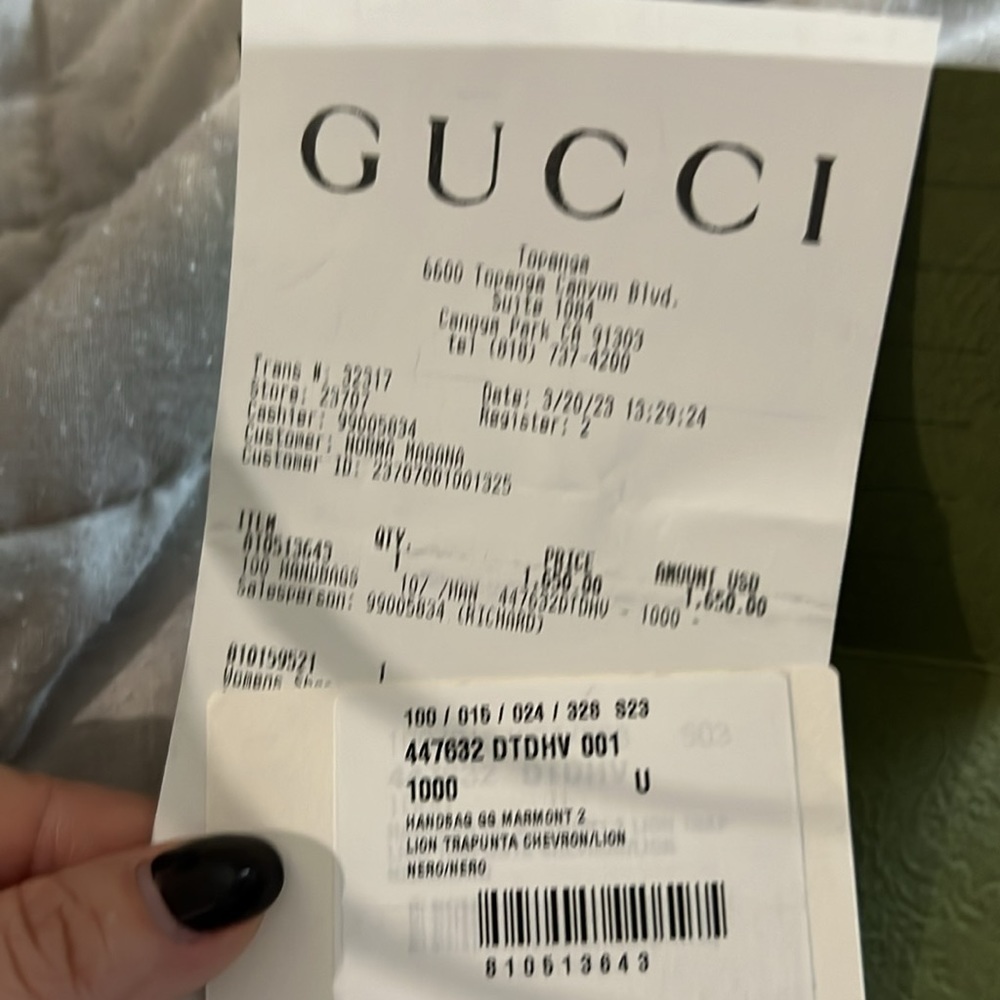 *SOLD*   Brand new GUCCI MARMONT camera bag - Picture 9 of 9